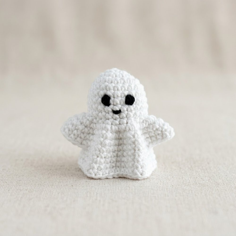 Ghost Keychain Crochet Pattern