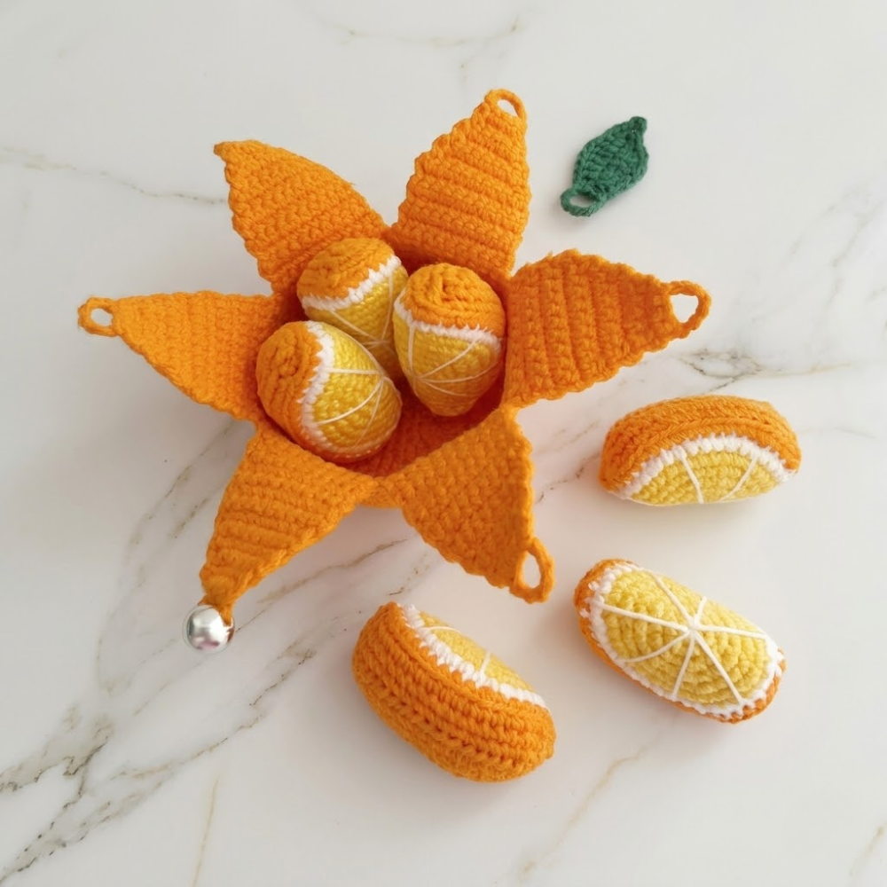 Blooming Orange Slice Crochet Pattern