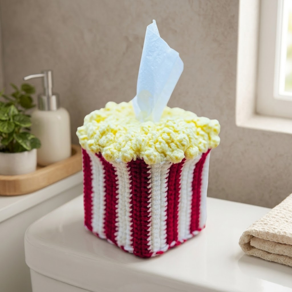3 in 1 Tissue Box Toilet Crochet Pattern