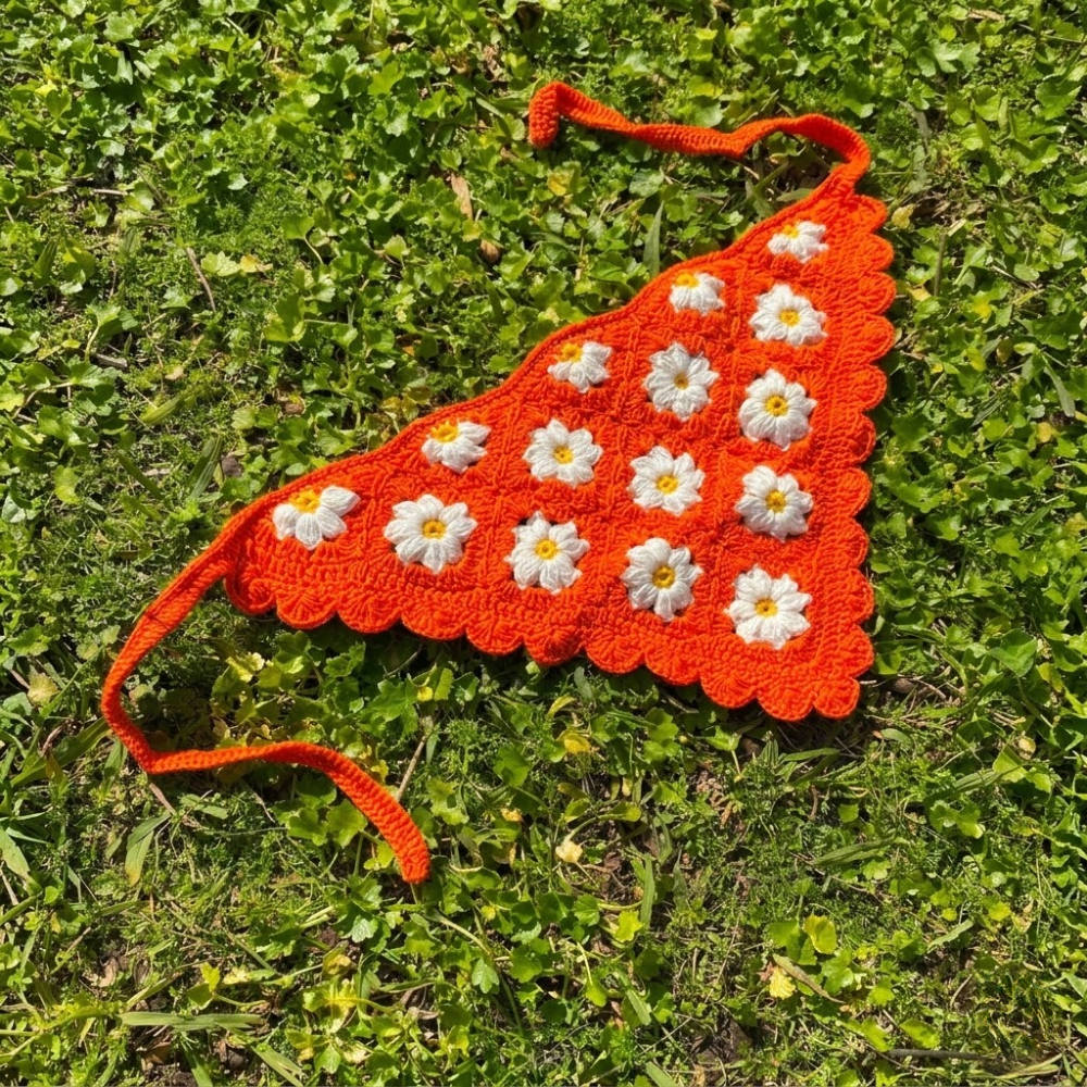 4 in 1 Granny Square Bandana Crochet Pattern