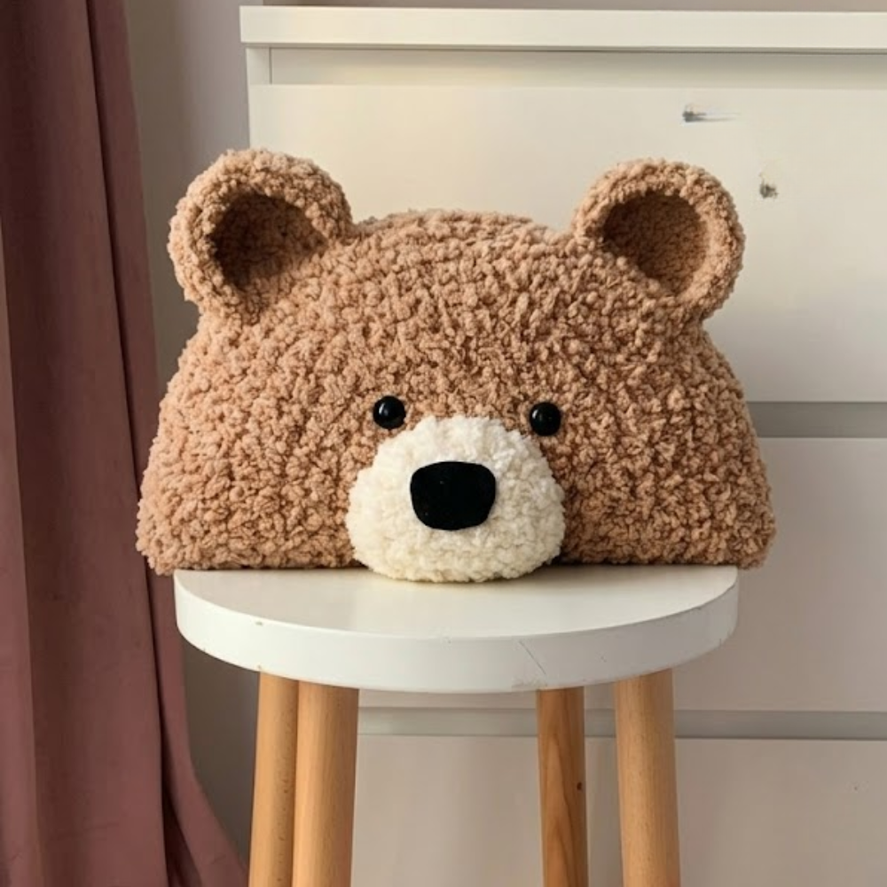 Cute Bear Pillow Crochet Pattern