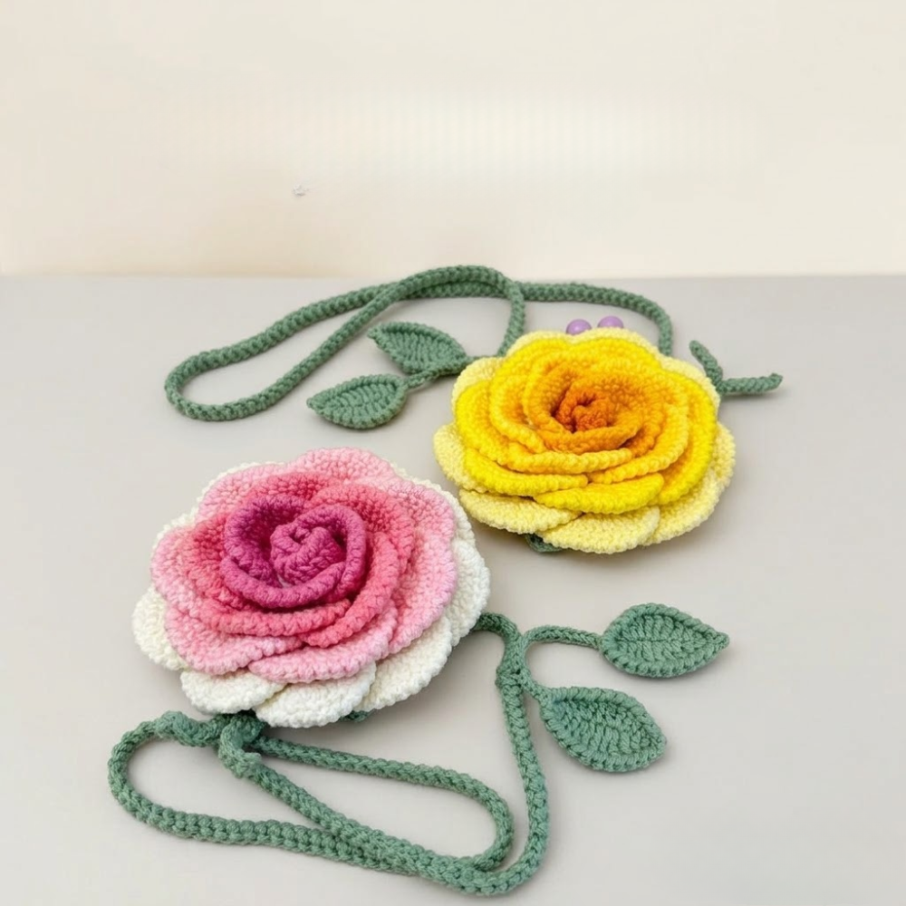 Camellia Flower Bag Crochet Pattern
