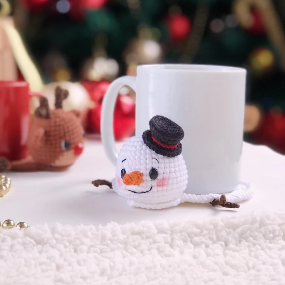 Amigurumi Christmas Coasters Crochet Pattern