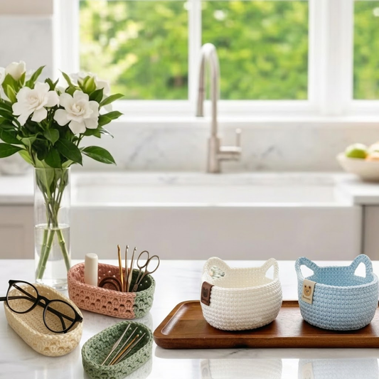 2 in 1 Storage Basket  Crochet Pattern