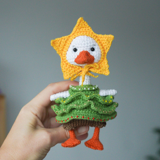 Star Duck Christmas  Crochet Pattern
