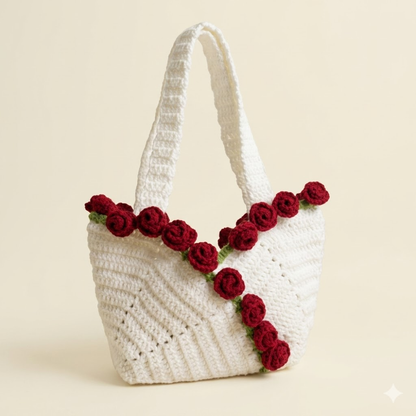 Rose Tote Bag Crochet Pattern