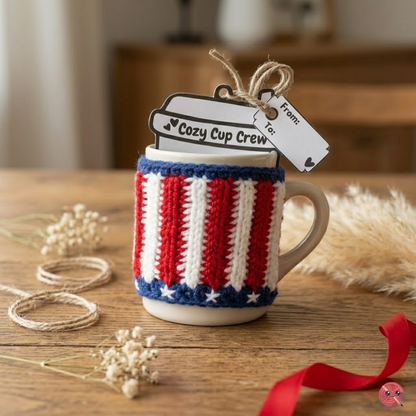 2 in 1  Mug Cozy & Coaster Crochet Pattern