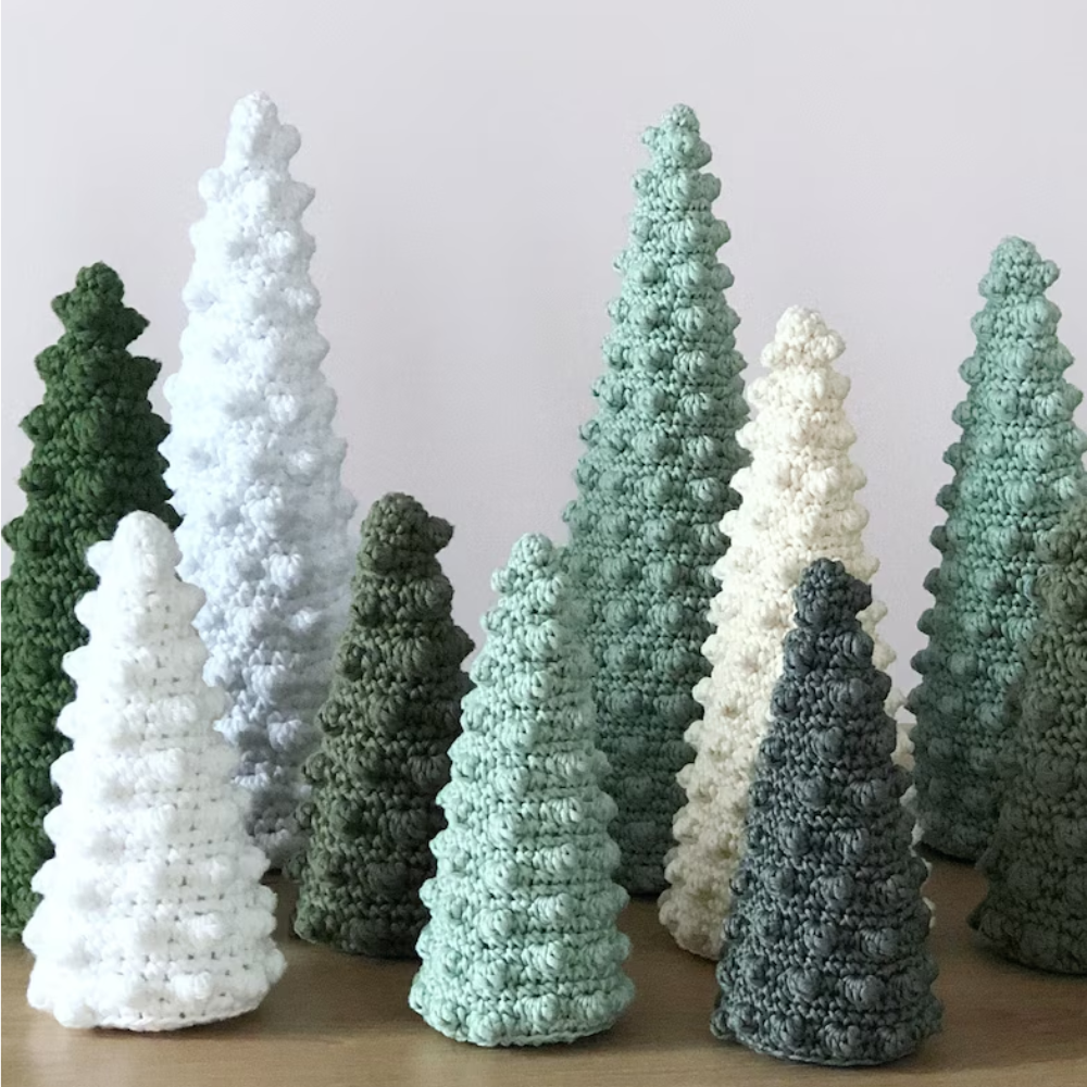 Minimalist Christmas Trees Crochet Pattern