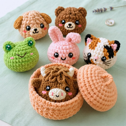 Dumplings and Steamer Crochet Pattern Set