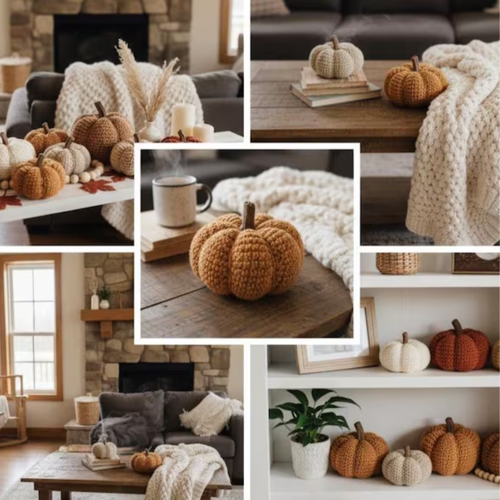 Cozy Pumpkins Crochet Pattern