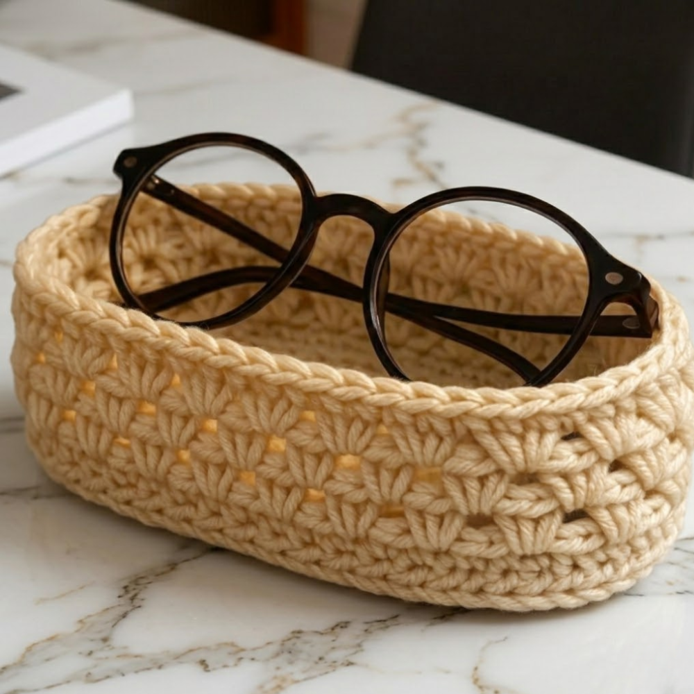 2 in 1 Storage Basket  Crochet Pattern