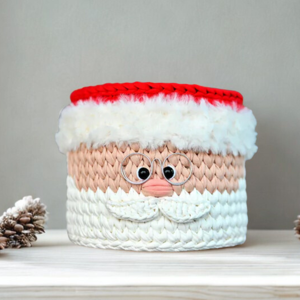 Christmas Character Basket Crochet Pattern