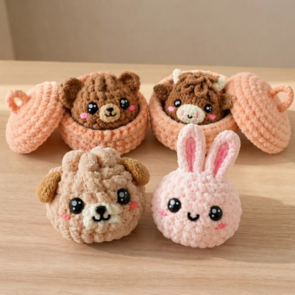 Dumplings and Steamer Crochet Pattern Set