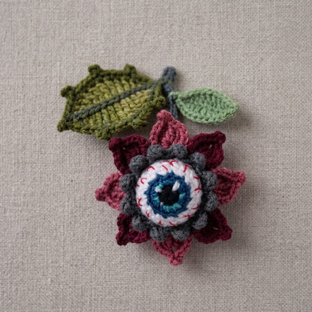 3 in 1 Eyeball Bag Charm Crochet Pattern
