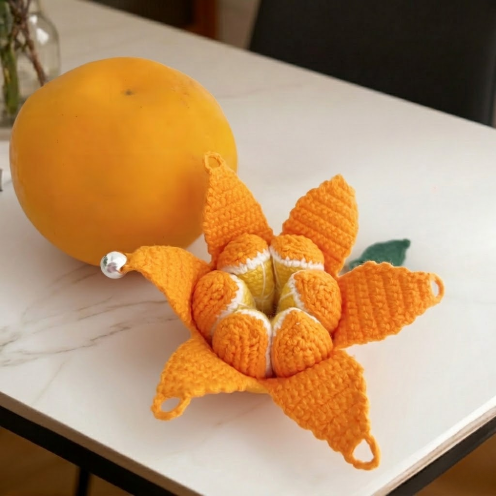 Blooming Orange Slice Crochet Pattern