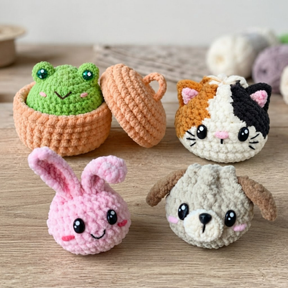 Dumplings and Steamer Crochet Pattern Set
