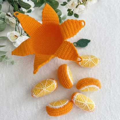 Blooming Orange Slice Crochet Pattern
