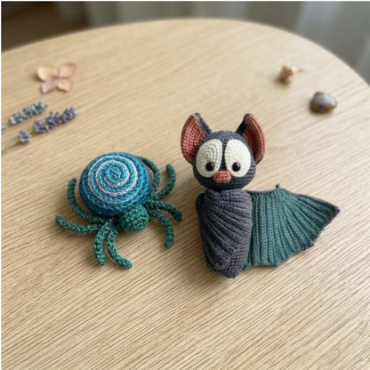 2 in 1 Spider and Bat Crochet Pattern