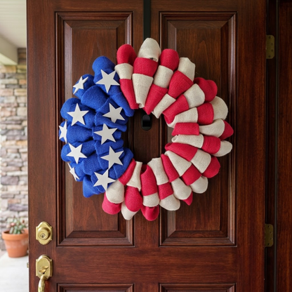 Patriotic Wreath & Owl Crochet Pattern