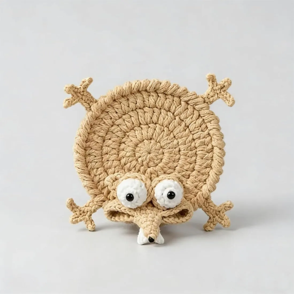 Goofy Mouse Coaster Crochet Pattern