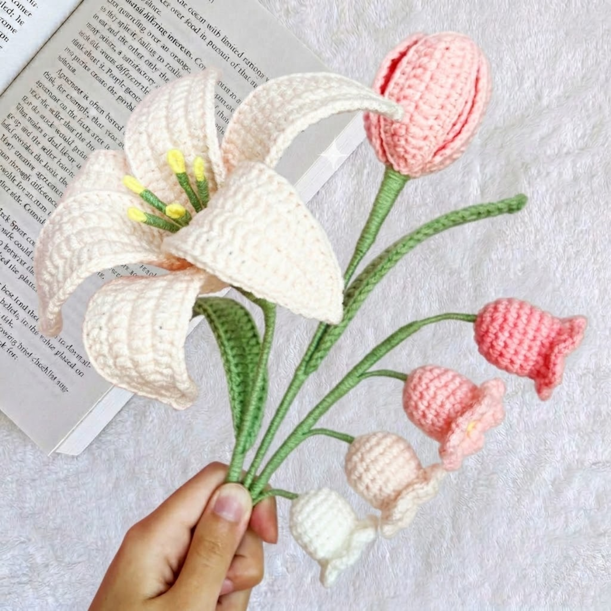Wildflower Wicker Basket Crochet Pattern