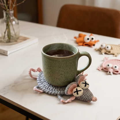 12 in 1 Animal Coaster Crochet Pattern Bundle