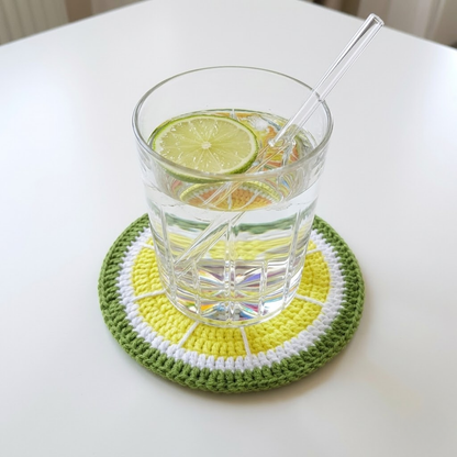 9 in 1 Glasses Holder & Fruit Coaster Crochet Pattern