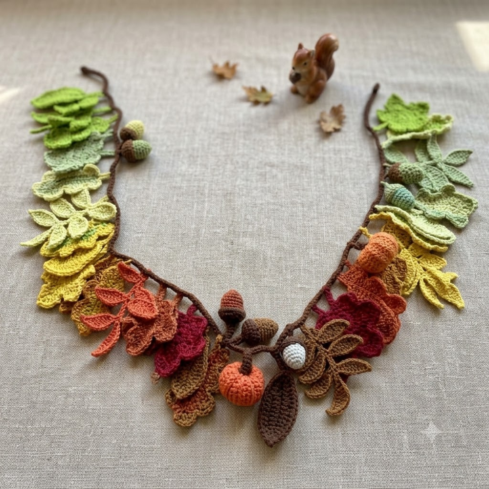 Autumn Harvest Garland Crochet Pattern