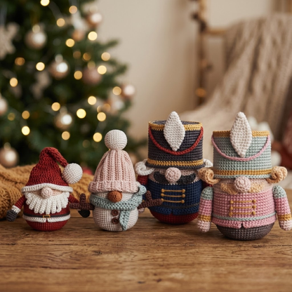 Festive Mini Dolls Crochet Pattern