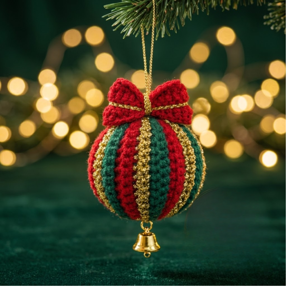 4 in 1 Classic Christmas Ornament Crochet Pattern