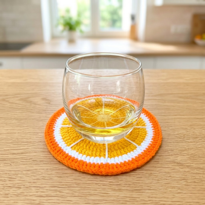 9 in 1 Glasses Holder & Fruit Coaster Crochet Pattern