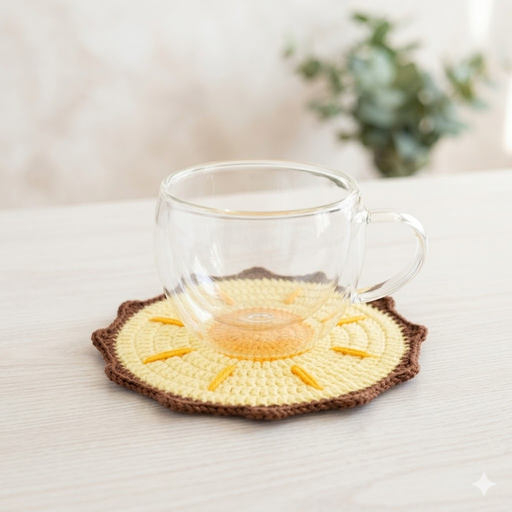 9 in 1 Glasses Holder & Fruit Coaster Crochet Pattern