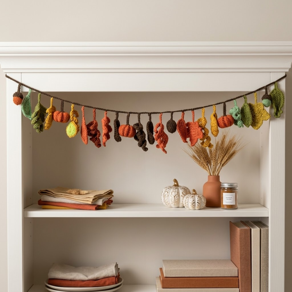 Autumn Harvest Garland Crochet Pattern
