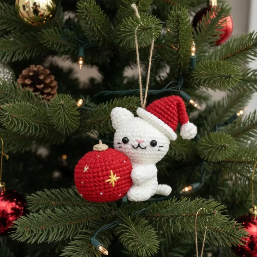 Santa Kitty Crochet Pattern
