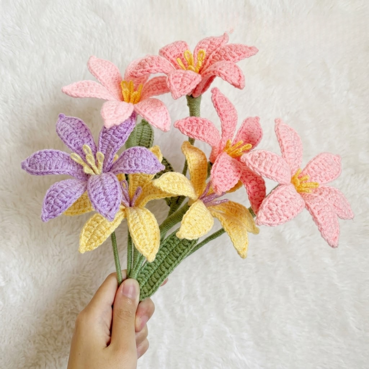 Wildflower Wicker Basket Crochet Pattern