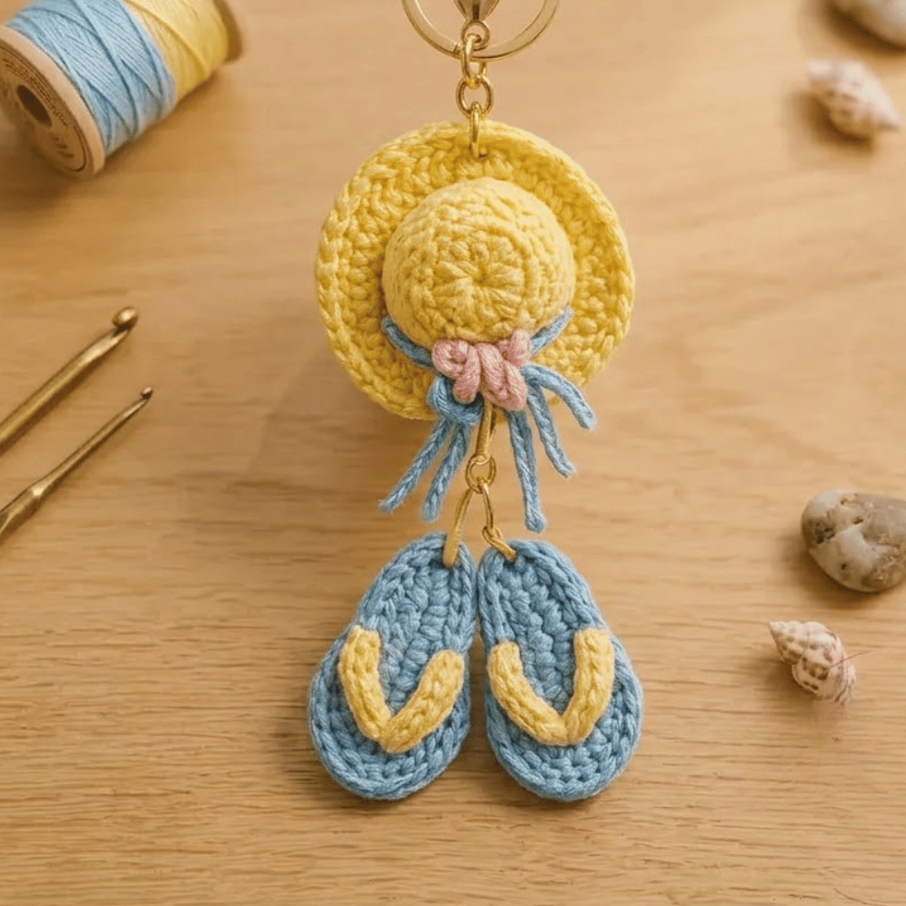 4 in 1 Keychain Charm Crochet Pattern