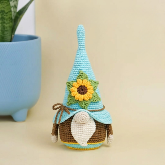 Sunflower Sunshine Gnome Crochet Pattern