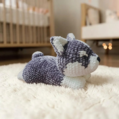 Husky Puppy Amigurumi Crochet Pattern