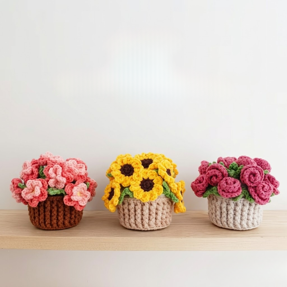 8 in 1 Bloom Buddies Crochet Collection