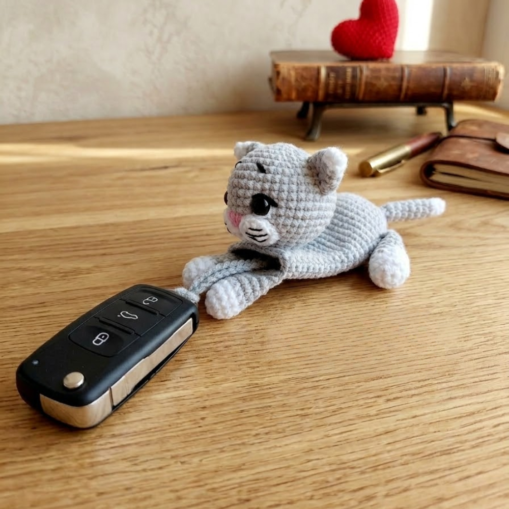 Key Keeper Cat Crochet Pattern