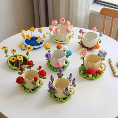 8 in 1 Flower Coaster Crochet Pattern
