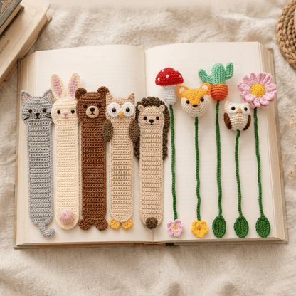 Woodland Friends Bookmark Crochet Pattern