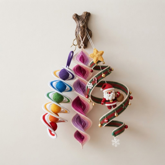 3 in 1 Twisted Spiral Hanger Crochet Pattern