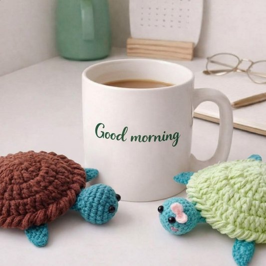 Cute Turtle Coaster Crochet Pattern