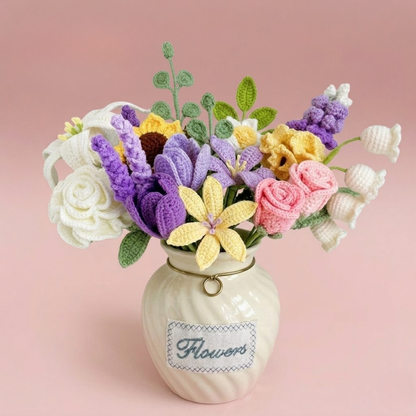 Wildflower Wicker Basket Crochet Pattern
