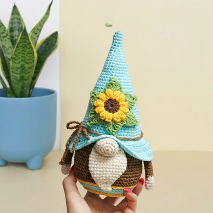 Sunflower Sunshine Gnome Crochet Pattern