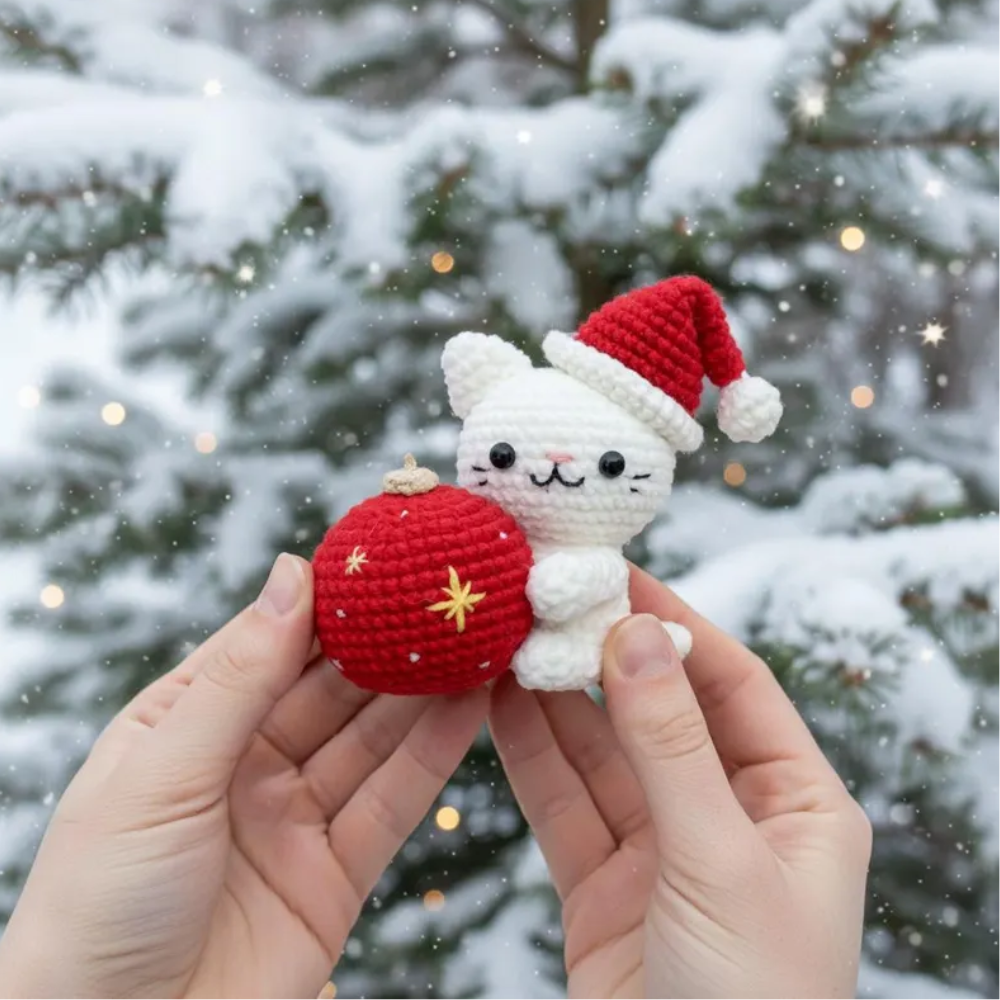 Santa Kitty Crochet Pattern