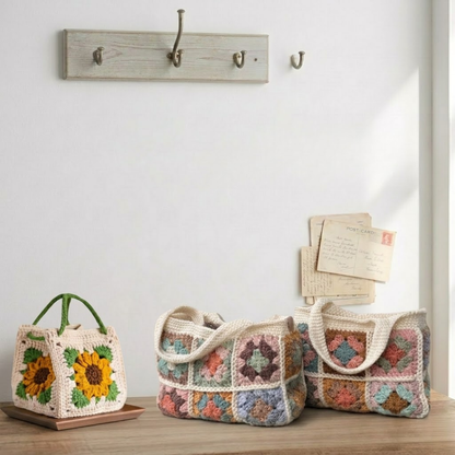 2 in 1 Cozy Patchwork Tote Crochet Pattern