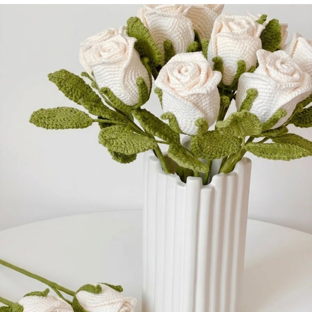 Rose Flower Bouquet Crochet Pattern