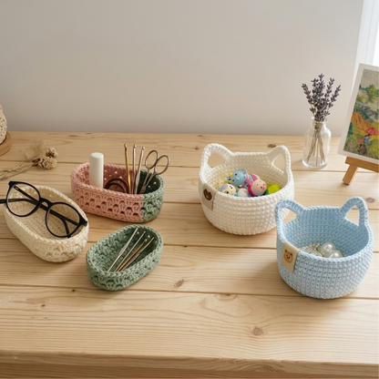2 in 1 Storage Basket  Crochet Pattern